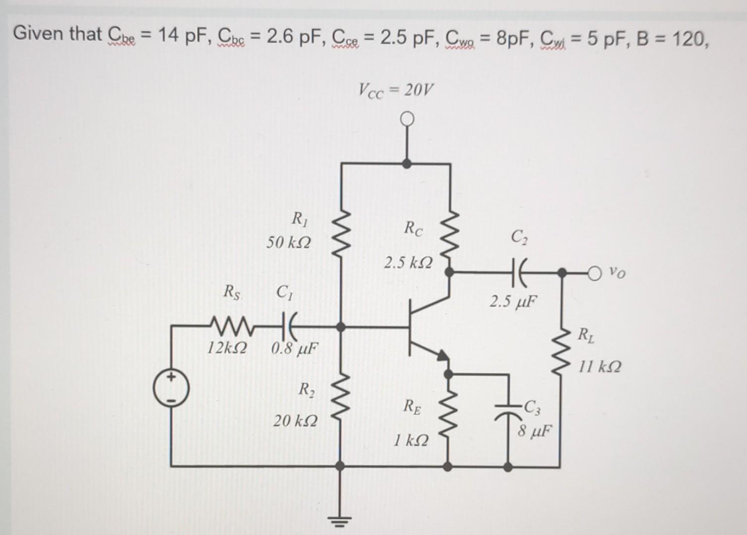 Solved Determine The Following: A. 1B, Ic, Le, And VCE B. | Chegg.com