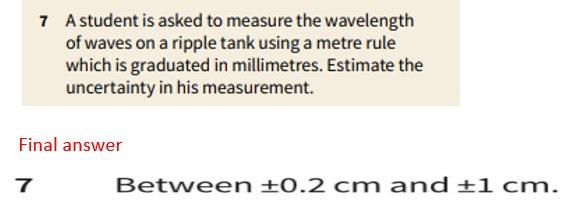 Solved 7 A student is asked to measure the wavelength of | Chegg.com