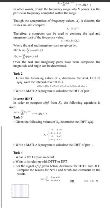 Solved Discrete Time Fourier Transform-DTFT If a signal is | Chegg.com