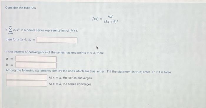 Solved Consider The Function F X 6x 5x 62 If Is A