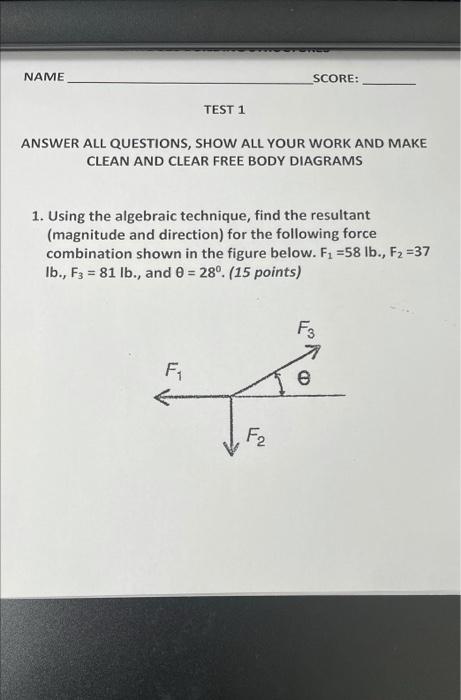 Solved ANSWER ALL QUESTIONS, SHOW ALL YOUR WORK AND MAKE | Chegg.com