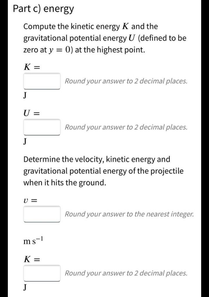 solved-the-position-y-t-of-a-projectile-is-measured-upwards-chegg