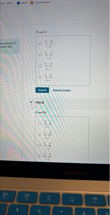 Solved N And O Part B B And Br | Chegg.com