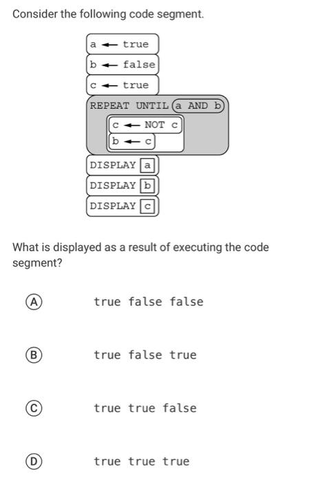 Consider The Following Code Segment. What Is | Chegg.com