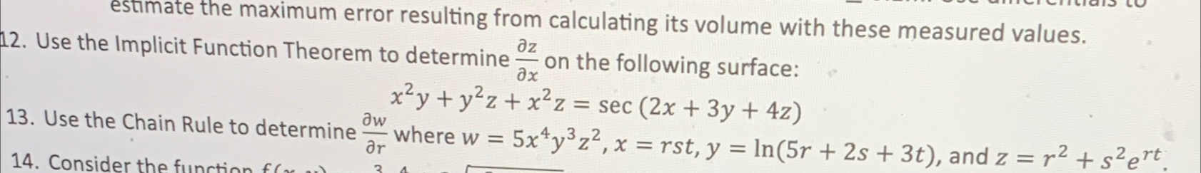 Solved estimate the maximum error resulting from calculating | Chegg.com