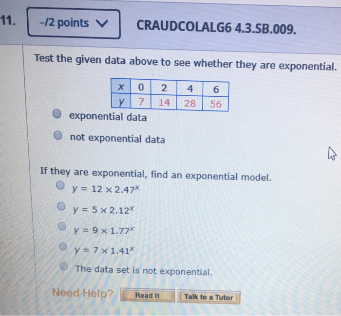 Solved 2 Points V Craudcolalg6 4 3 Sb 009 Test The Given Chegg Solved 2 Points V Craudcolalg6 4 3 Sb 009 Test The Given Chegg