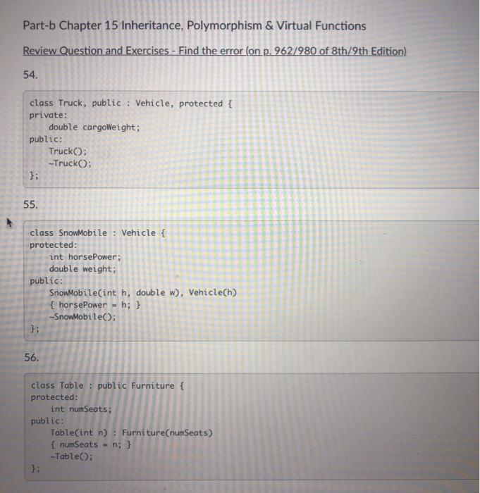 Solved Lab 5 a & b Find the Errors 10 points Each of the | Chegg.com