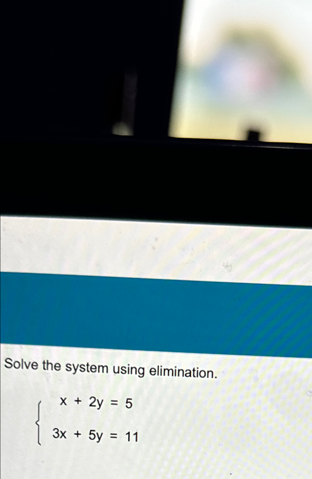 solved-solve-the-system-using-elimination-x-2y-53x-5y-11-chegg