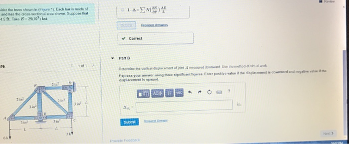 Solved Consider the truss shown in (Figure 1). Each bar is | Chegg.com