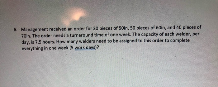 Solved Problem 2 (6 questions): You have been tasked with | Chegg.com