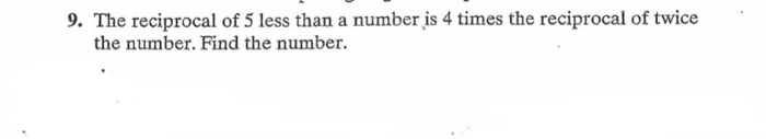 if 3 5 is added to twice the reciprocal of a number