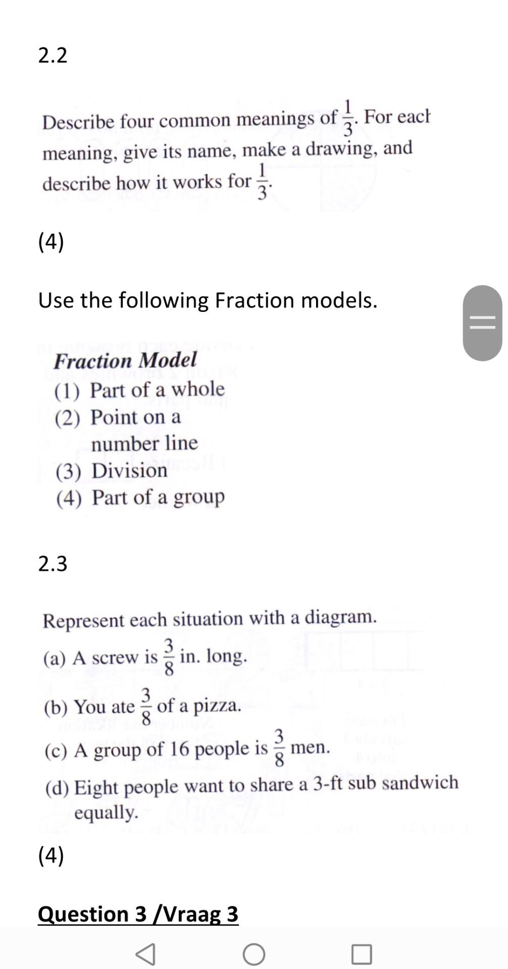 Solved (3) 1.3 (a) What subtraction fact is illustrated by | Chegg.com