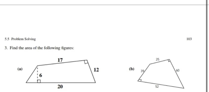 Solved 5.5 ﻿Problem Solving1033. ﻿Find the area of the | Chegg.com