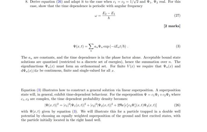 8. Derive equation (26) and adapt it to the case when | Chegg.com