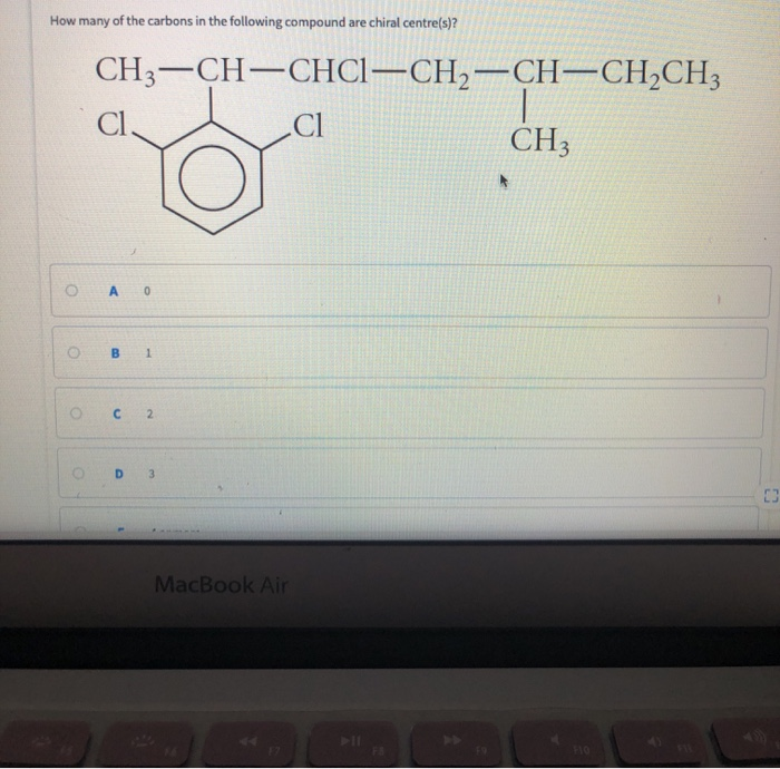 Solved How many of the carbons in the following compound are | Chegg.com