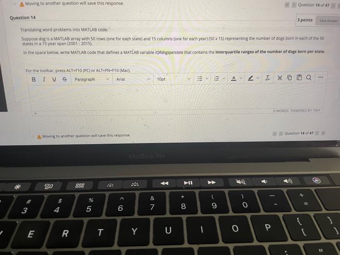 Solved Transiating word problems into MATLAB code: Suppose | Chegg.com