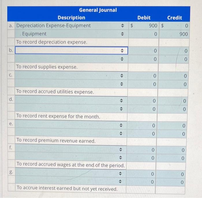 Solved Accumulated DepreciationEquipment Depreciation