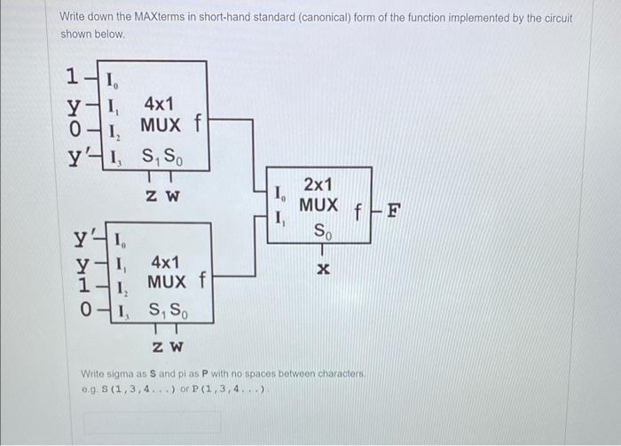 Solved Write down the MAXterms in short-hand standard | Chegg.com