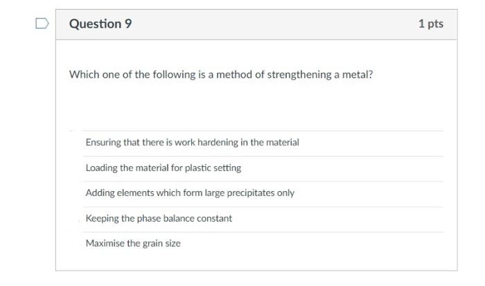 Solved Question 9 1 pts Which one of the following is a | Chegg.com