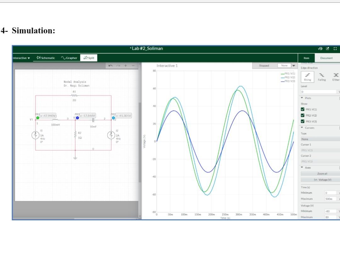 Solved 4- Simulation: | Chegg.com