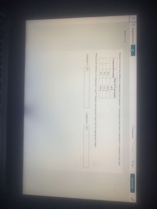 Solved Kasignment Score Mint Check Answer Question Of 27 Chegg Com
