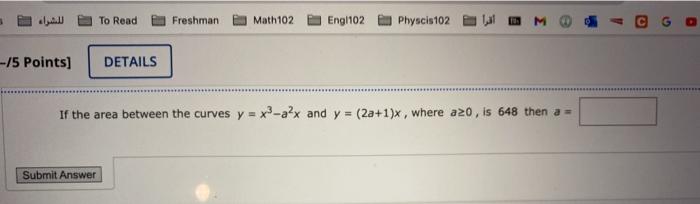 Solved للشراء To Read Freshman Math 102 Engl102 Physcis | Chegg.com
