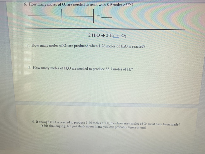 Solved Stoichiometry 2 Kclo3 → 2 Kcl 3 02 1 How Many 6762