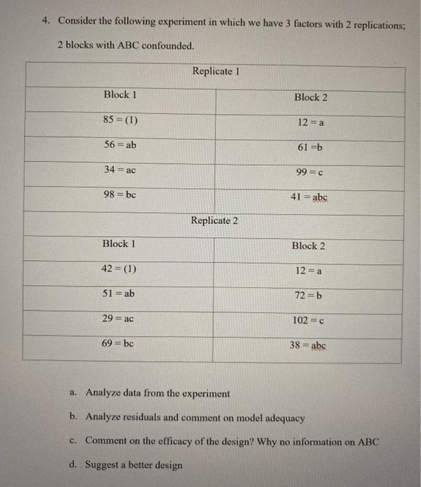 Solved 4. Consider the following experiment in which we have | Chegg.com