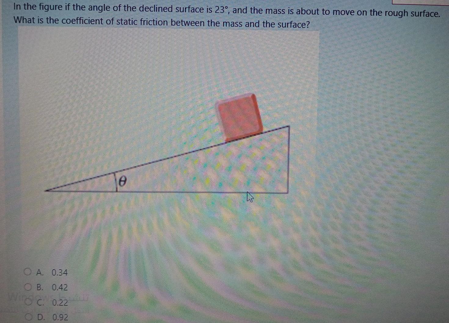 Solved In the figure if the angle of the declined surface is | Chegg.com