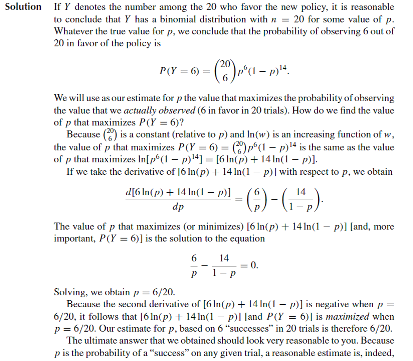 Solved: Refer To Exercise 3.64. The Maximum Likelihood Estimator F ...