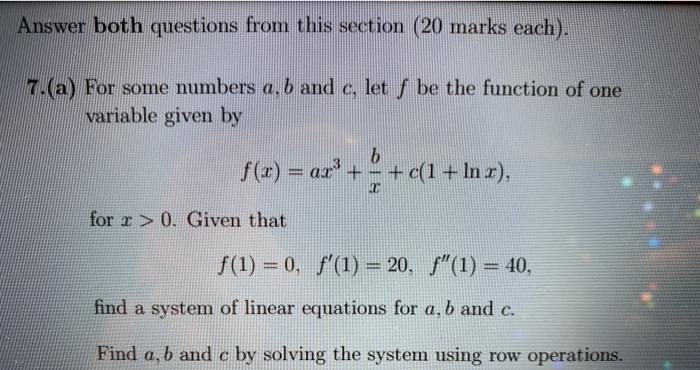 Solved Answer both questions from this section (20 marks | Chegg.com