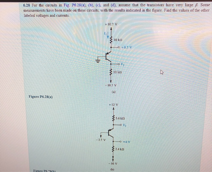 Solved 6.28 For the circuits in Fig. P6.28(a), (b), (c), and | Chegg.com