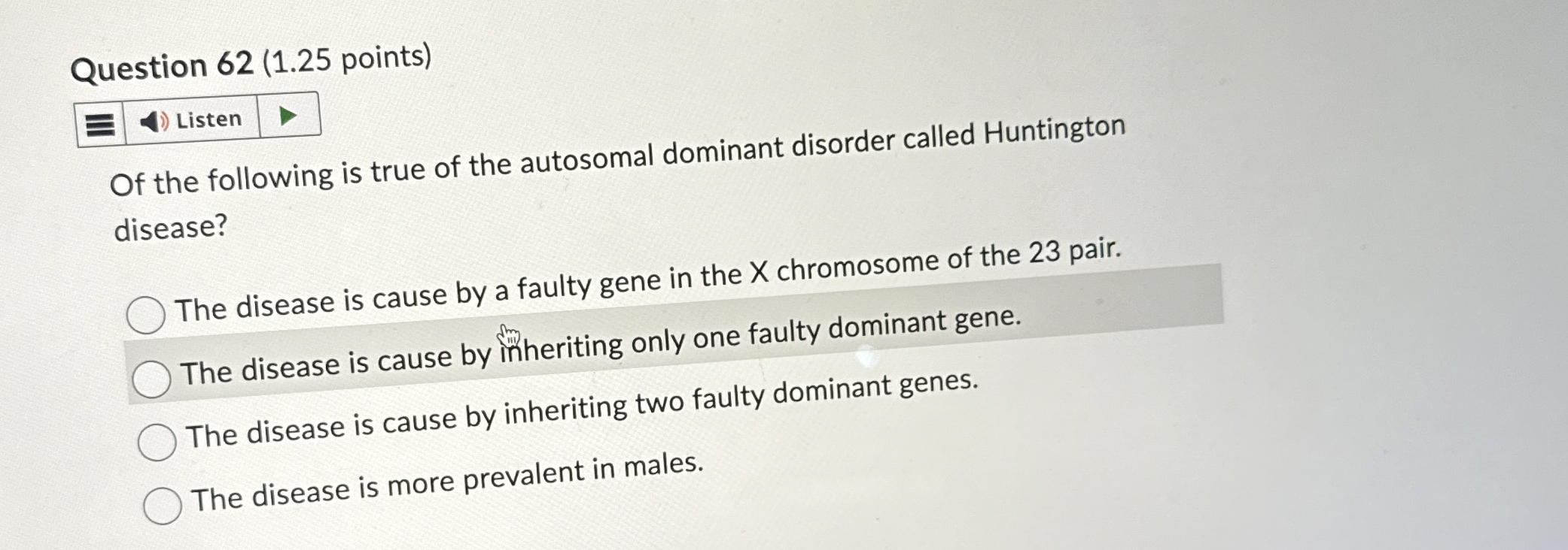 Solved Question 62 (1.25 ﻿points) ﻿Of the following is true | Chegg.com