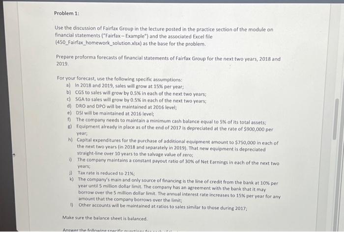 Solved please help me create the balance sheet in excel, | Chegg.com