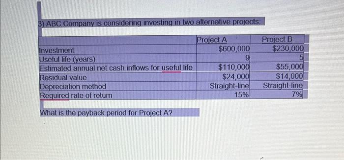 Solved ABC Company Is Considering Investing In Two | Chegg.com
