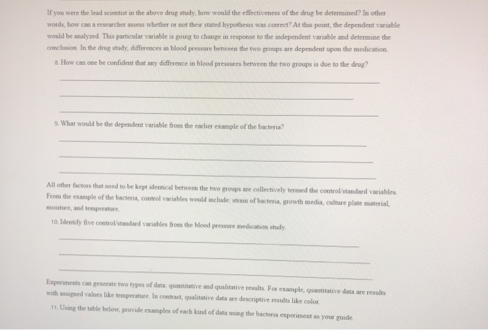 Solved Ter 1 The Process Of Science Hypotheses And Chegg Com