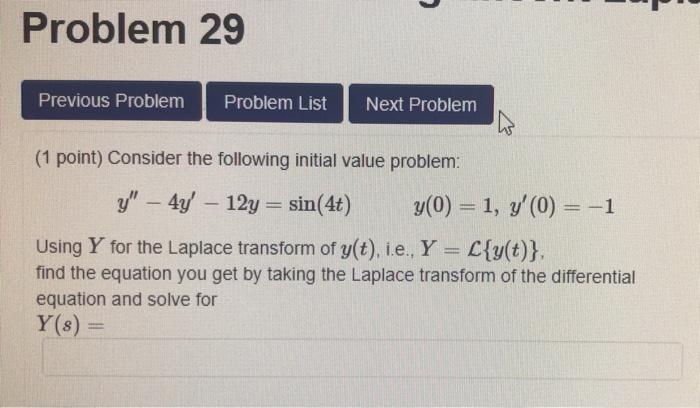 Solved Problem 27 Previous Problem Problem List Next Problem | Chegg.com