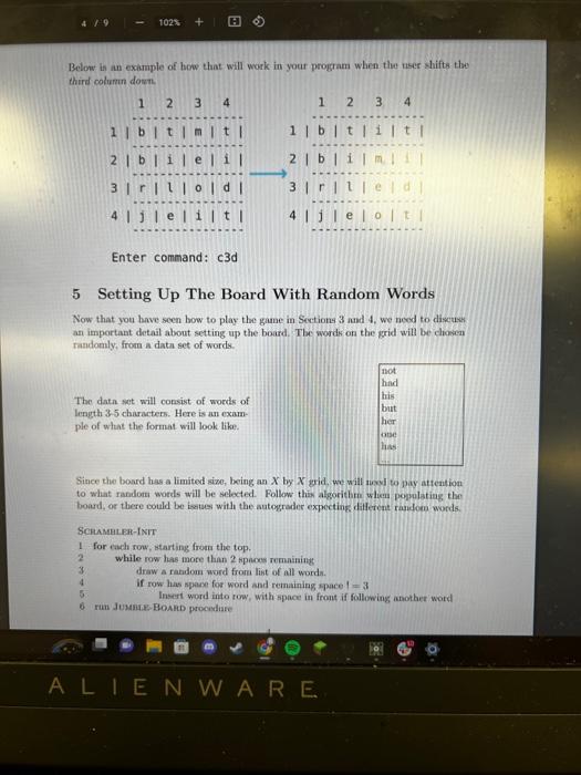 Solved 1. Introduction We will write is presrats that plays | Chegg.com