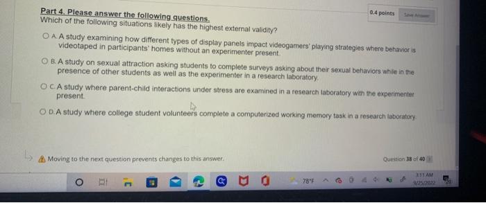 Part 4. Please answer the following questions, Which | Chegg.com
