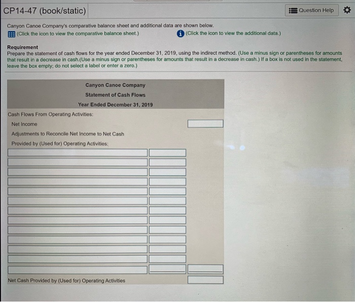 Solved Cp 14 47 Book Static Question Help Canyon Cance Chegg Com