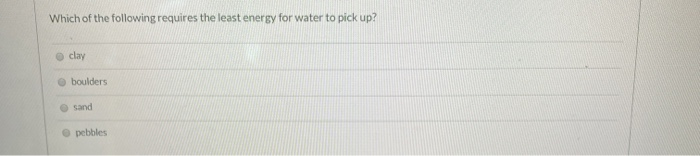 Solved Which of the following rocks would most likely be the | Chegg.com