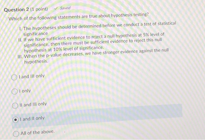 Solved Question 2 (1 point) Saved Which of the following | Chegg.com