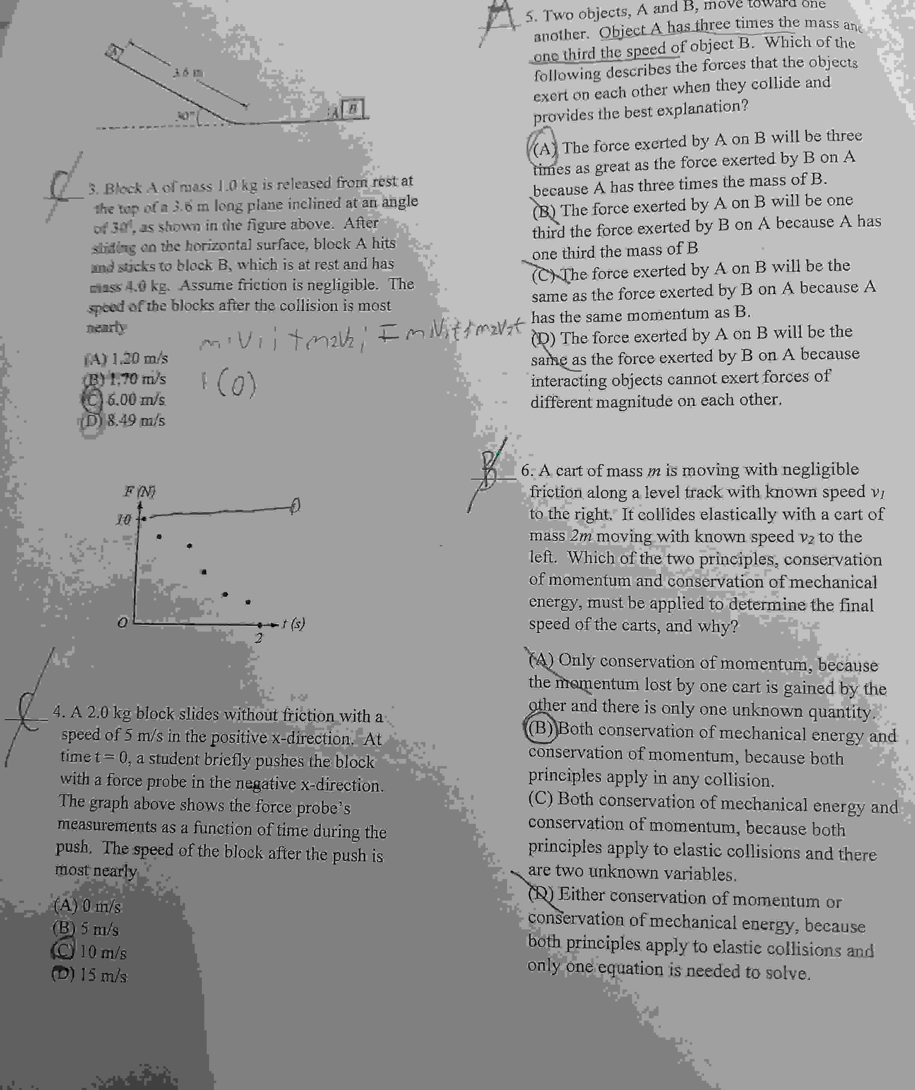 Solved Two Objects, A And B, ﻿move Towara Oneanother. Object | Chegg.com