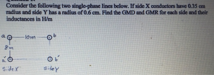 Solved Consider The Following Two Single-phase Lines Below. | Chegg.com