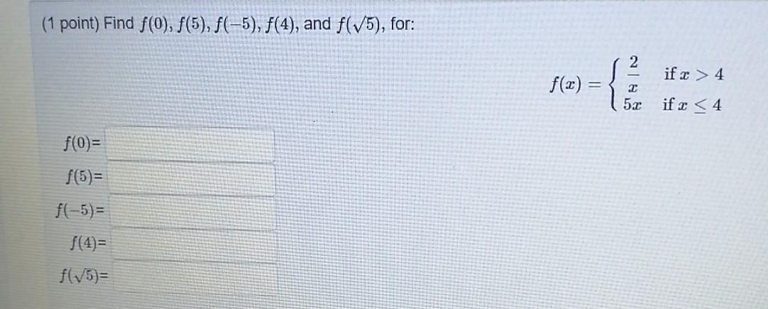 Solved Question 3 0/4 pts 5 3 3 2 0 Details y y 5х f(x) = 5x