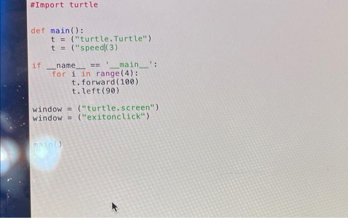Solved i am trying to do a python code on shell IDLE and its | Chegg.com