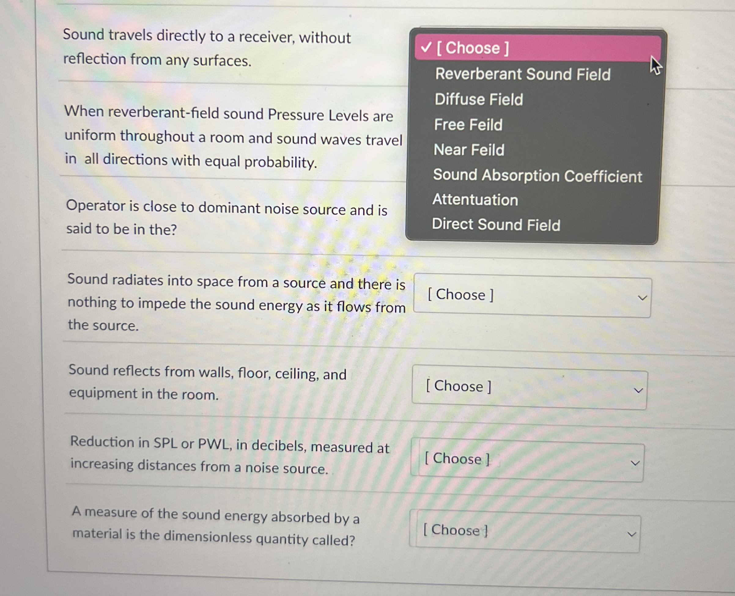 Solved Sound travels directly to a receiver, without | Chegg.com