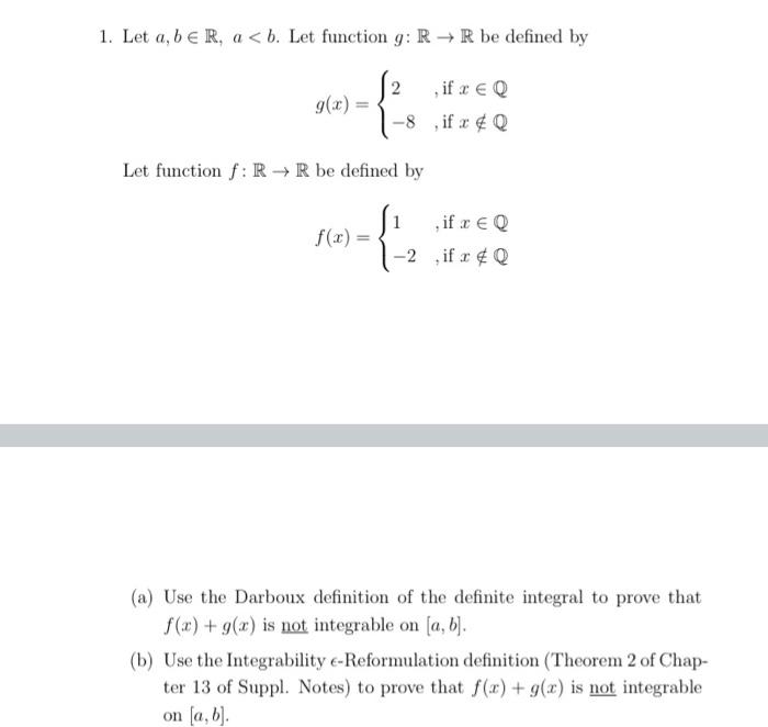 Solved 1. Let A, B E R, A | Chegg.com