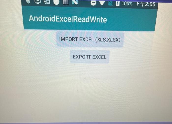 Solved Make an android studio app that displays the excel