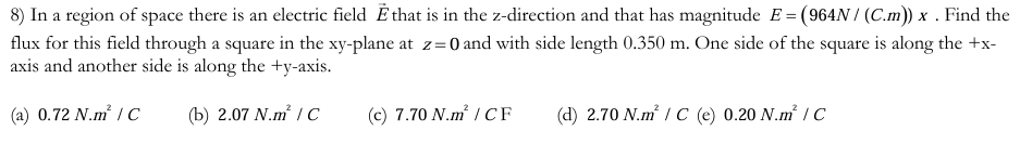 Solved In a region of space there is an electric field | Chegg.com